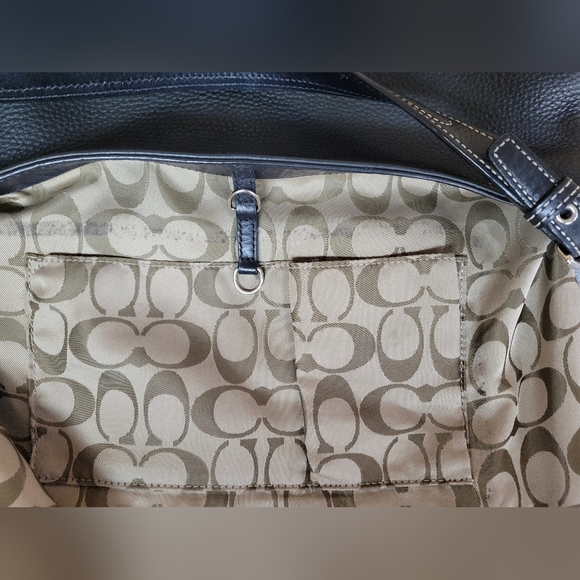 Coach Black Leather Caryall - Picture 14 of 15